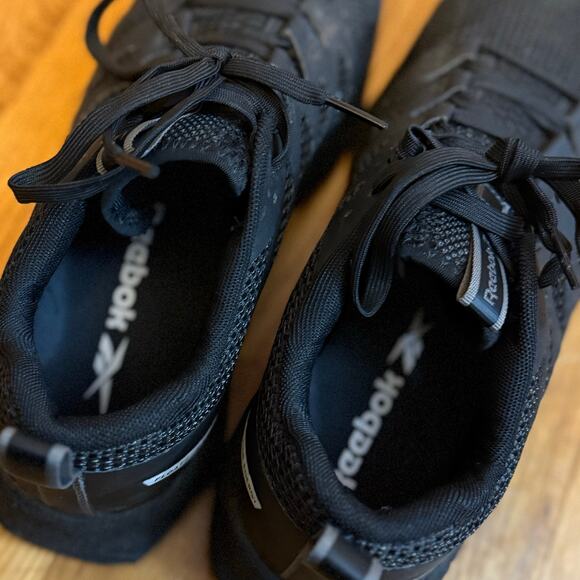 Reebok Men 9.5 Fusion Flexwave Work Athletic Shoe Black Tennis Sneaker Comp Toe - Picture 7 of 8